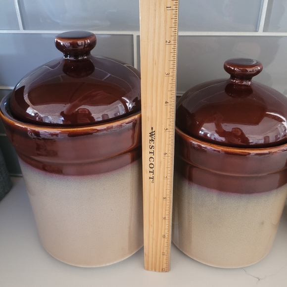 Vintage Sango Nova Brown canisters set of 4 **READ PLEASE** - Picture 9 of 10